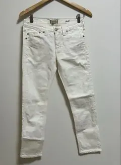 ヤヌーク YANUK CECIL ホワイトボーイズ クロップド丈 デニム