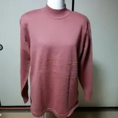 最終再値下げ昭和レトロハイネックセーターvintage♡丈長め♡ウール100%