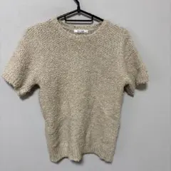 whim gazette ベージュ　ニット　カットソー　ツイード　フリーのサムネイル