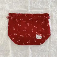 レトロ　ハローキティ　キティちゃん　かばん　バッグ　浴衣　巾着　　花火のサムネイル