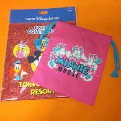 東京ディズニーリゾート ポーチコレクション巾着袋 ミニー 即購入可能！