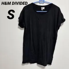 DIVIDED ブラック 半袖Tシャツ Sのサムネイル