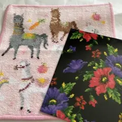 新品　専用袋付き　フェイラーハンカチ　可愛いお馬さん