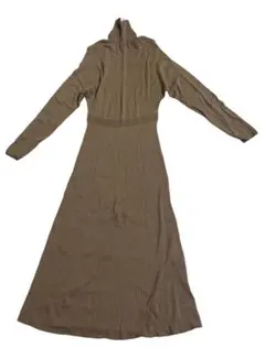 UNIQLO ユニクロ ブラウン ニットロングワンピース Mサイズ