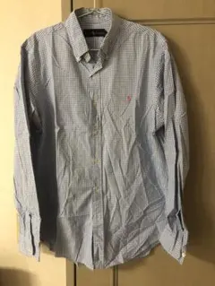 Ralph Lauren ボタンダウンシャツ 青と白チェック