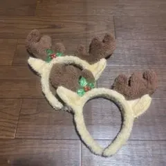 クリスマス トナカイ カチューシャ2個説得