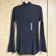 ユニクロ マメクロゴウチ 3Dリブハイネックセーター ブラック 新品