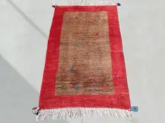 136×85cm　ギャッベ　ペルシャ絨毯　イラン　シーラズ産　手織り