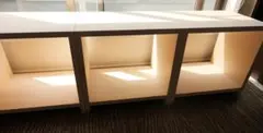 専用 シナ共芯合板 収納ボックス オープンシェルフ スツール 口の字 ナチュラル シナ共芯合板 収納ボックス オープンシェルフ スツール 口の字