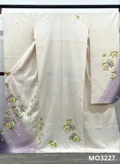 振袖 仮絵羽 倖田來未 ラメ刺繍 金彩 正絹 未仕立て品 八掛付き MOK888 