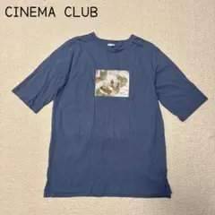 シネマクラブ　フォトプリントTシャツ(M)ストレッチ　チュニック丈　体型カバーのサムネイル