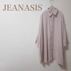★ジーナシス★ビッグシャツ サーモンピンク ゆったり ユニセックスのサムネイル