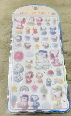 【正規品】スヌーピー コットンパフィーシール