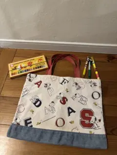 スヌーピー トートバッグと サクラクレパスのセット　おまけ付き