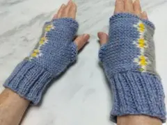 【新品・未使用】手編みハンドウォーマー（指なし手袋）タイプA【まとめ買いでお得】