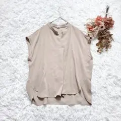 BE NEAT フレンチスリーブブラウス 無地 キレイめ オフィス系 日本製