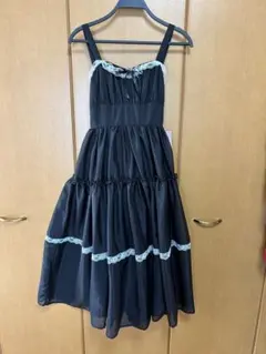 【未使用】しまむら　眞白ありす　ワンピース S 黒　ブラック　ジャンパースカート