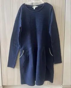H&M キッズ ワンピース ネイビー 135cm相当