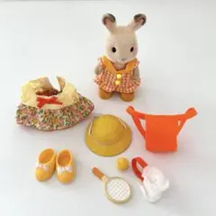 シルバニアファミリー　女の子　ワンピース　ランドセル