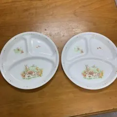レトロ　CORELLE　コレール　皿　2点セット