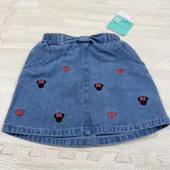 タグ付き新品　バースデイ　futafutaディズニー　デニムリボン刺繍スカートのサムネイル