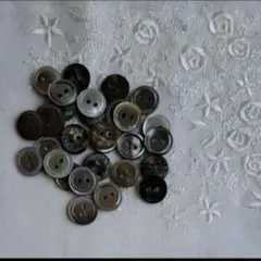 2つ穴シェルシャツボタン…30個