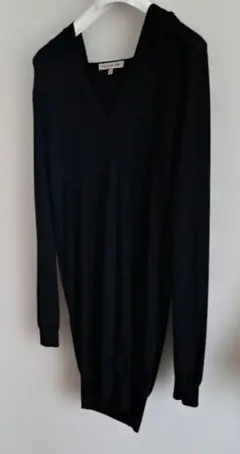 UNIQLO　ロングニット　Vネック　フード　長袖　ユニクロ