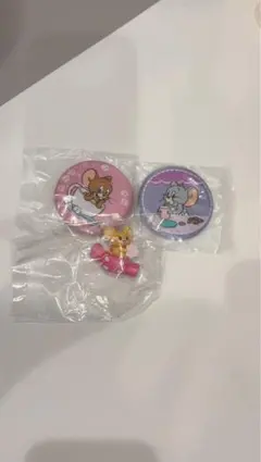 トムとジェリー ふぁぶりっく缶チャーム ジェリー タフィー+ジェリーフィギュア