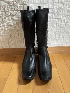 ⭐️お値下げしました【美品】PRADA ロングブーツ本革　ブラック　25センチ膝下 Prada ロングブーツ | ブラック | FARFETCH JP