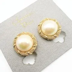 2905-13 Germany製✨Dior　イヤリング　CD ロゴ　希少　刻印