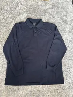 L.L.Bean ネイビー 長袖ポロシャツ L 90's
