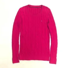 TOMMY HILFIGER コットンケーブルニットセーター LK-62