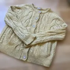 sm2 サマンサモスモス ニットカーディガン　黄色