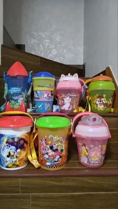 [美品]東京ディズニーランド&シー　ポップコーンバケット 計7点 20年程前から