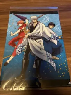 銀魂展 A4クリアファイルA 壱 坂田銀時 志村新八 神楽 原作絵 原画展