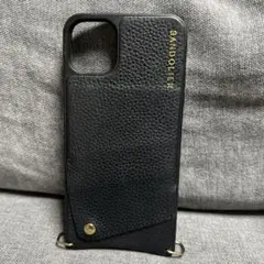 BANDOLIER ブラックレザー iPhoneケース　11promax
