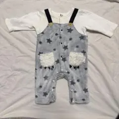Bebe 星柄ロンパース グレー 70cm