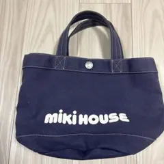 MIKI HOUSE ミニトートバッグ ネイビーのサムネイル