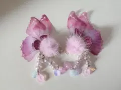 蝶 ヘアピン 髪飾り
