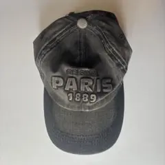 【フランス現地購入】PARIS 1889 刺繍ロゴ ベースボールキャップ