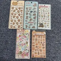 新品 未使用 ぷくぷくシール 立体シール りるくま トムジェリ スヌーピー