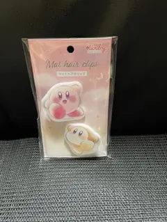 マットヘアクリップ　カービィ&ワドルディです。