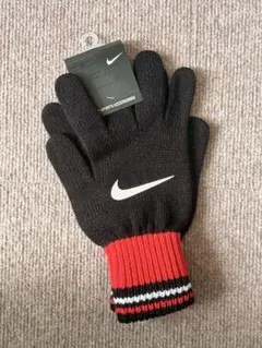 Nike 滑り止め付きニット手袋 黒/赤のサムネイル