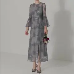 新品タグ付き✨ Leja レジャ スパンコール レース ロングドレス Iライン