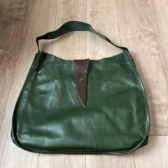 オリーブグリーン 栃木レザー ハンドバッグ - メルカリ
