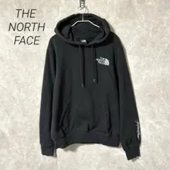 THE NORTH FACE プリント スウェット パーカー　裏起毛　ブラック