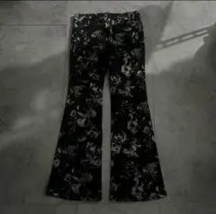 "tornado mart"Floral Flared Pants