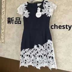 新品タグ　未使用　chesty チェスティ　レースワンピースのサムネイル