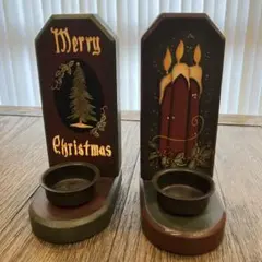 木製キャンドルホルダー クリスマス