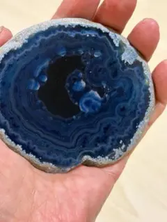 アゲート Agate 瑪瑙 メノウ スライス ブルー 水色 鉱物 標本 原石